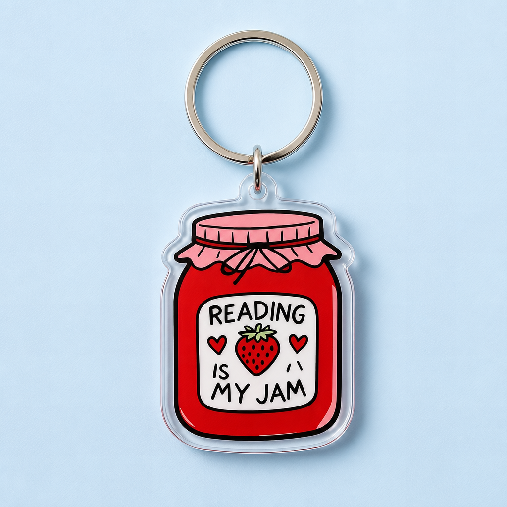 Reading is my Jam Keychain