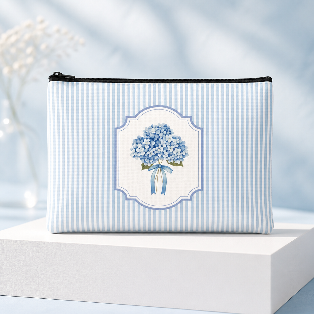 Hydrangea Pouch Bag