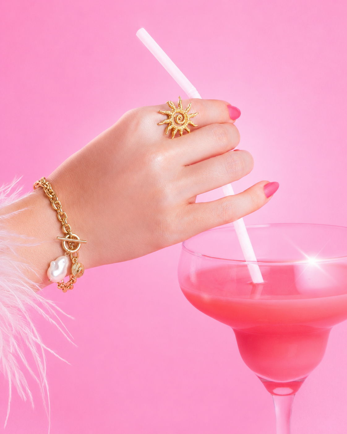 Sunset Gold Ring