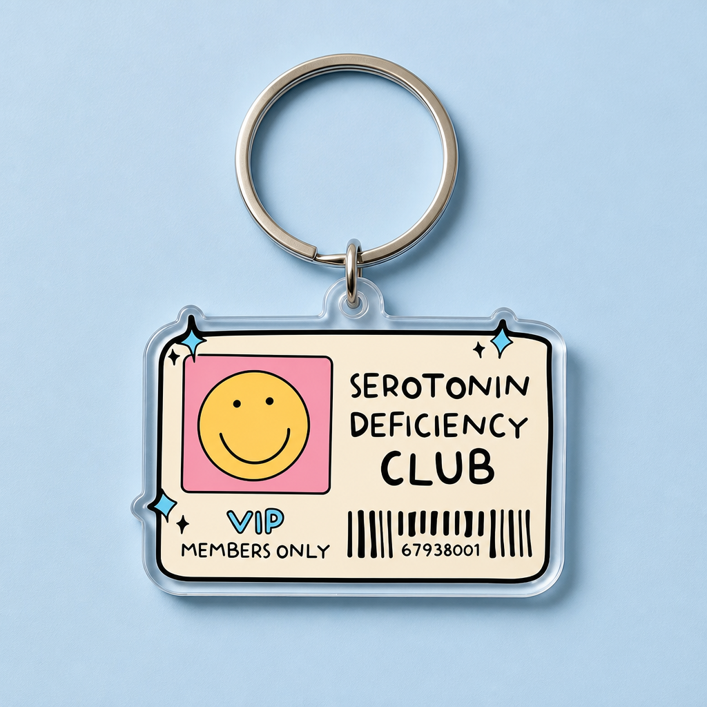 Serotonin Club Keychain