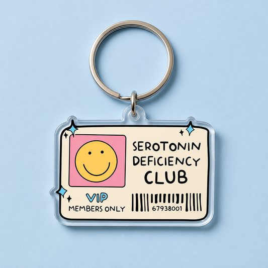 Serotonin Club Keychain
