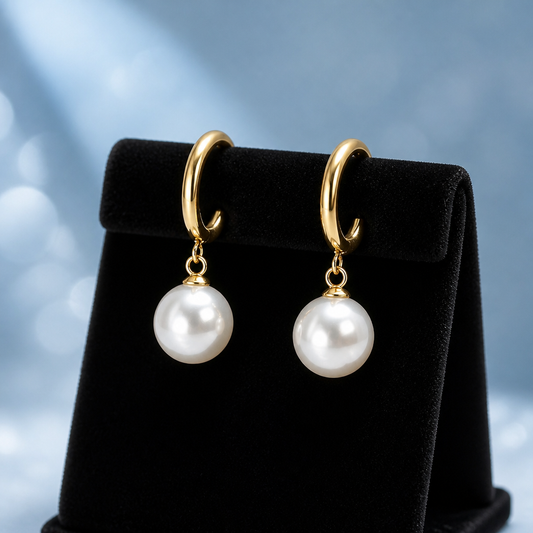 Perle Hoop Earrings
