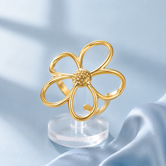 Flower Power Gold Ring